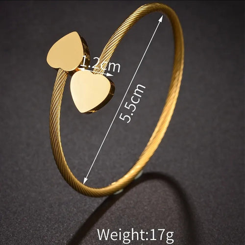 Double Heart Bracelet